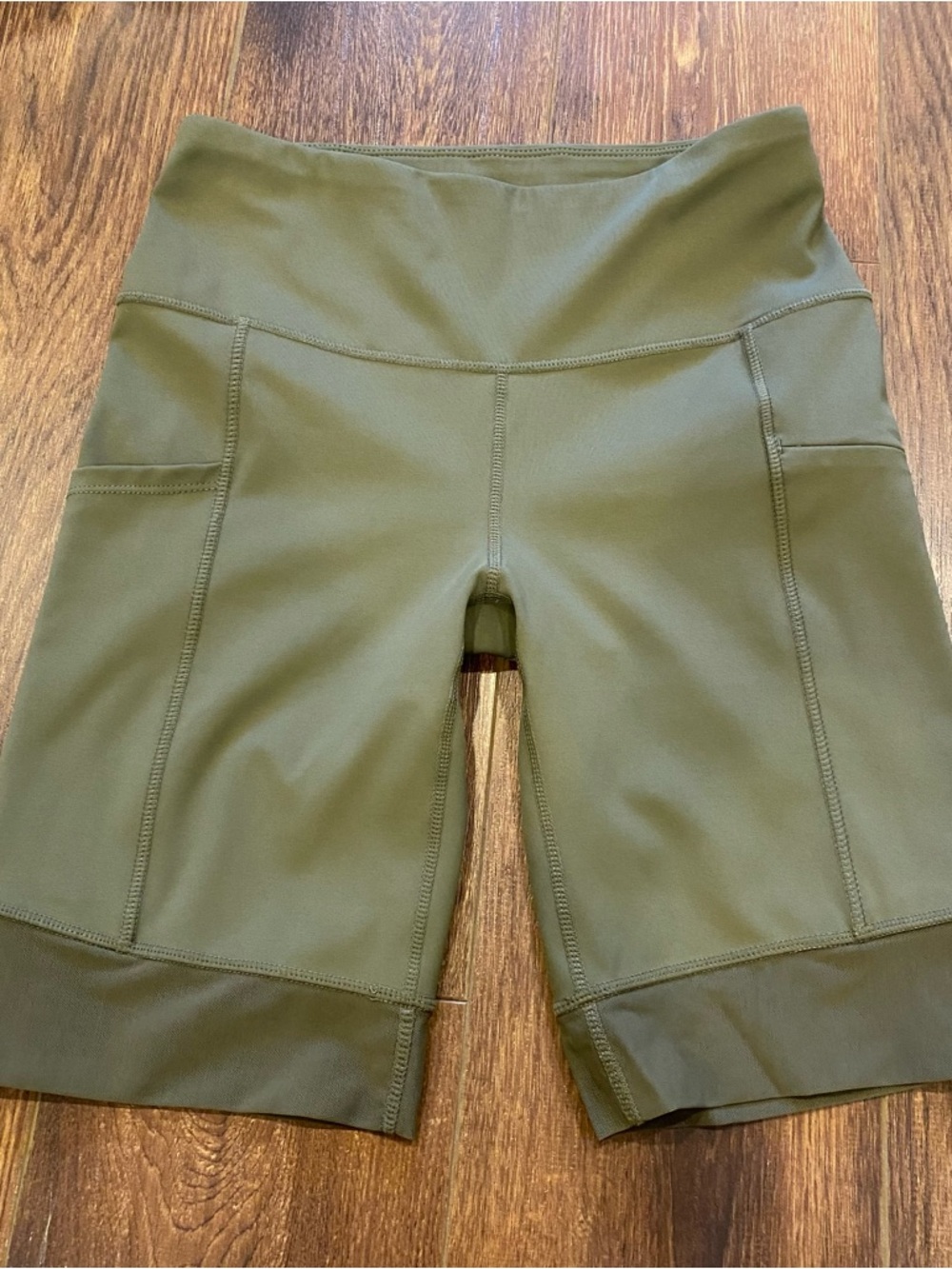 Diadora green bike shorts